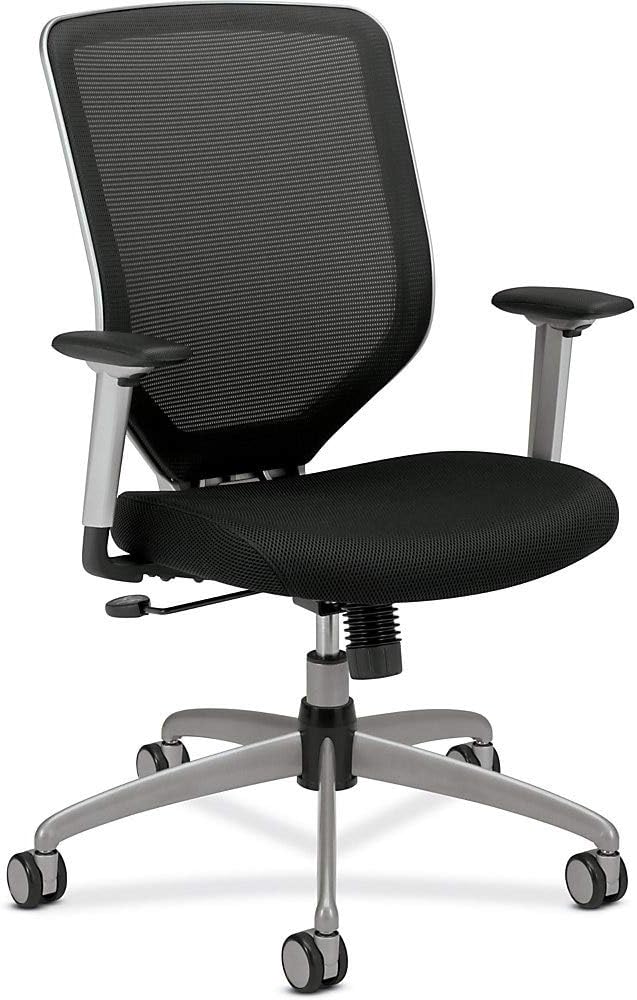 HON Boda High-Back Work Chair- Mesh Computer Chair for Office Desk, Black (H01)