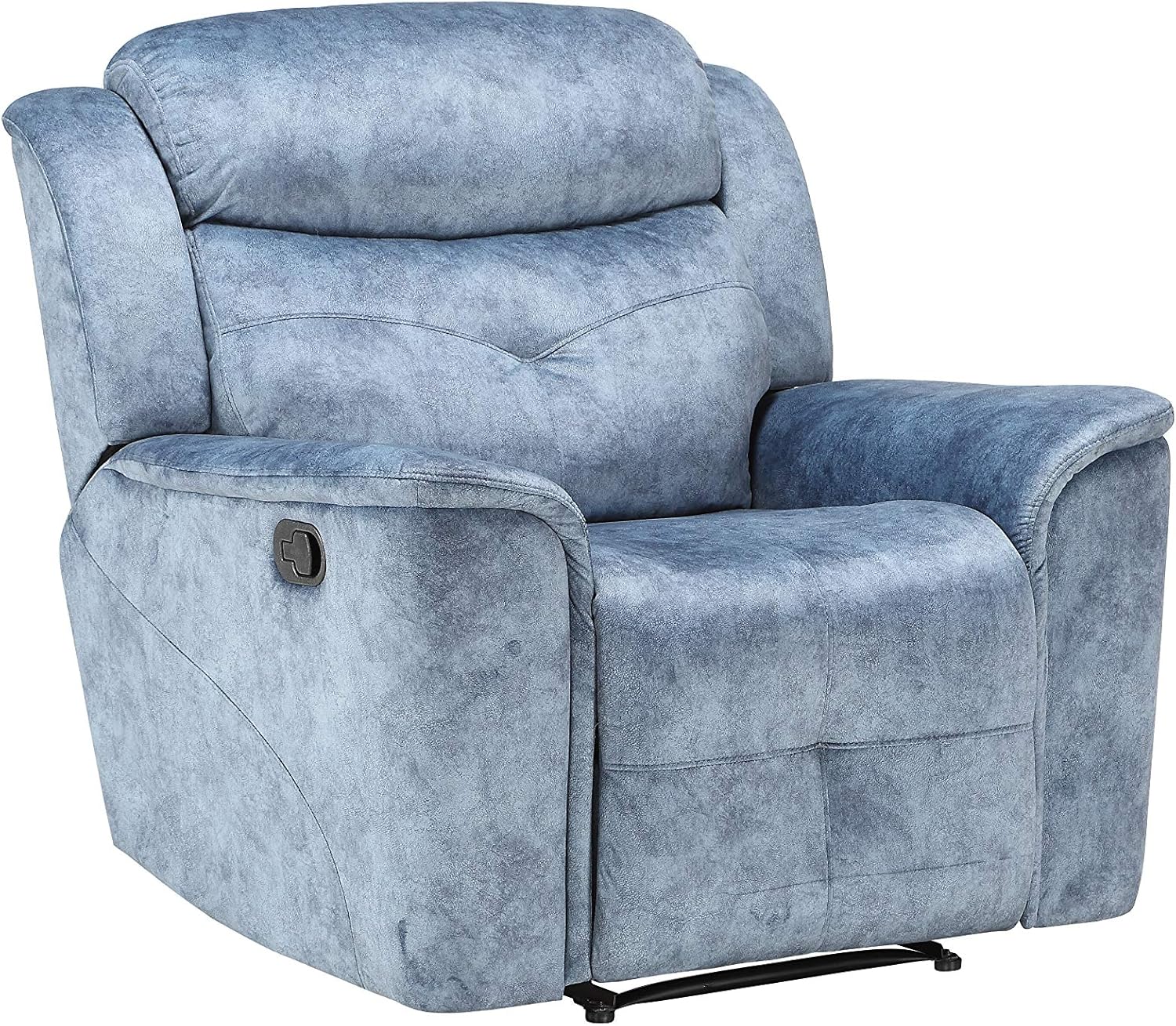 ACME Mariana Recliner - - Silver Blue Fabric