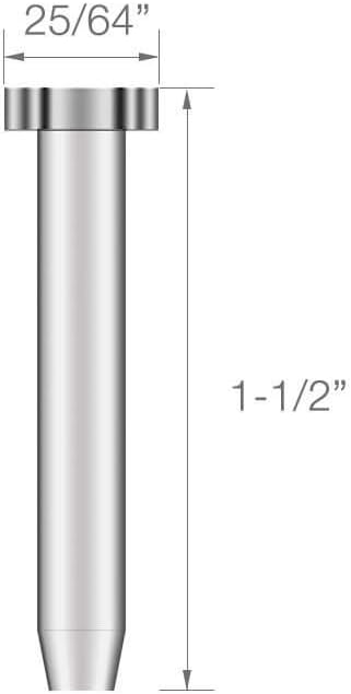 50 Pack Fayevorite Stainless Steel Hand-Crimp Stemball Swages for 1/8