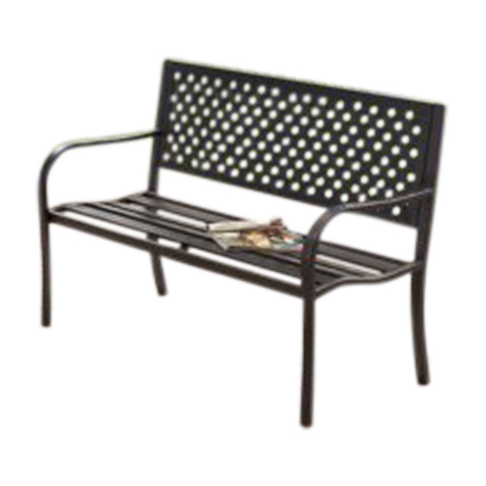 Mainstays Patio and Garden Steel Bench - Black