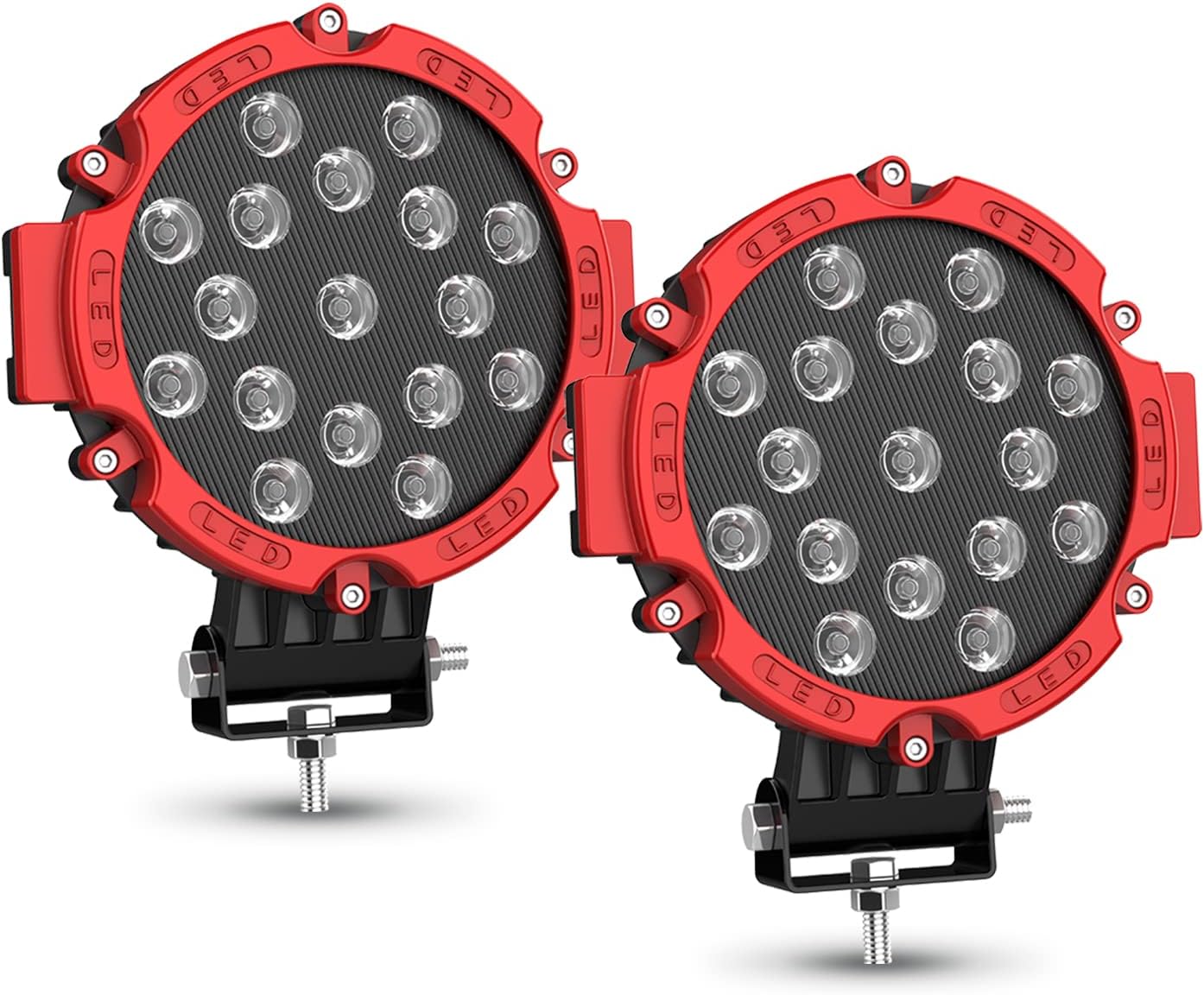 DWVO 51W Round Spot Lights 2PCS 7