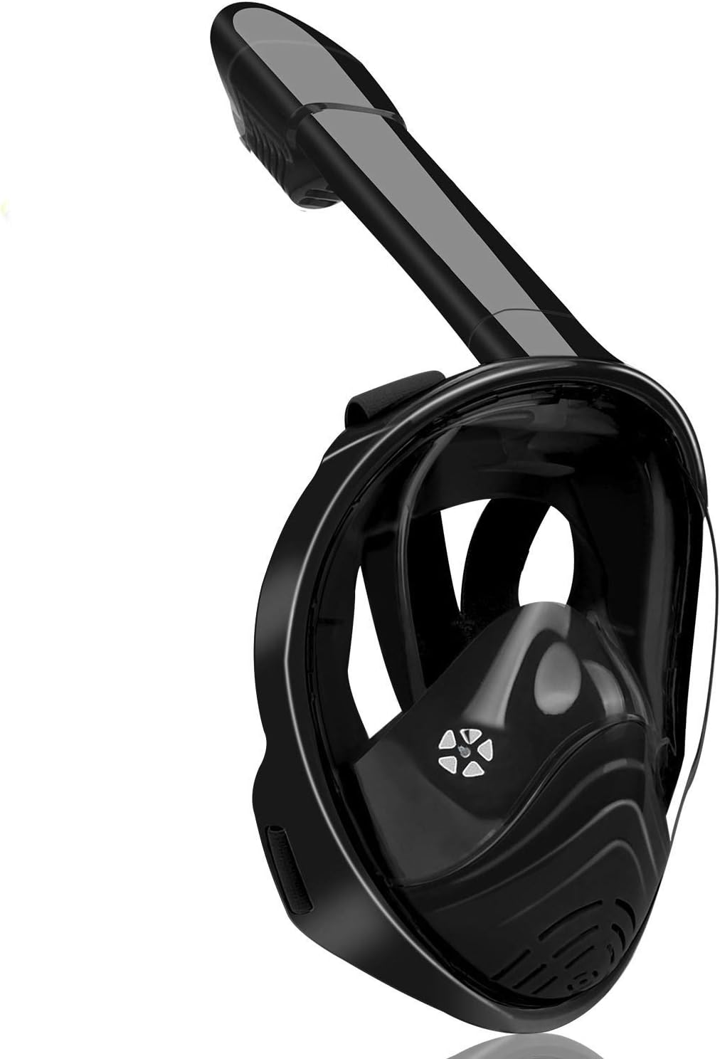 QingSong Full Face Snorkel Mask, Snorkeling Mask with Detachable Camera Mount, 180 Degree Panoramic View Anti-Fog Anti-Leak Snorkel Set for Kids & Adult Pack of 2