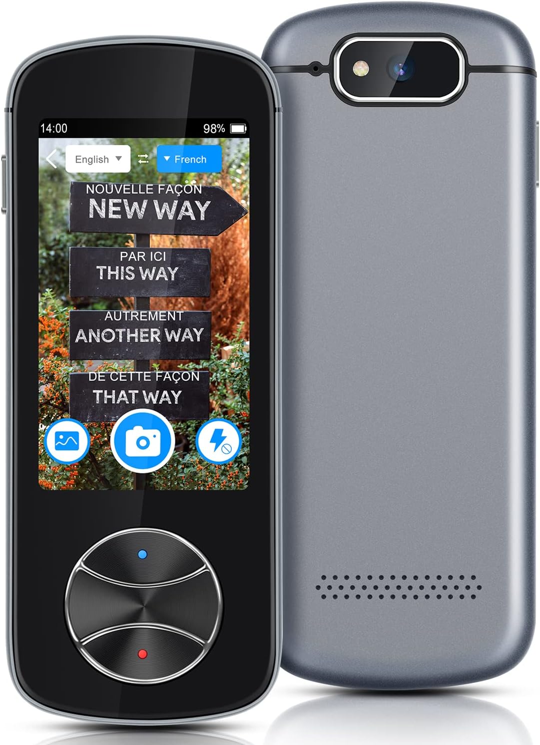 Language Translator Device, Portable 127 Languages Two Way Instant Voice Translator, Smart AI Real-Time Offline/WiFi/Hotspot Accuracy Bluetooth Translators Devices with 3.0 HD Touch Screen