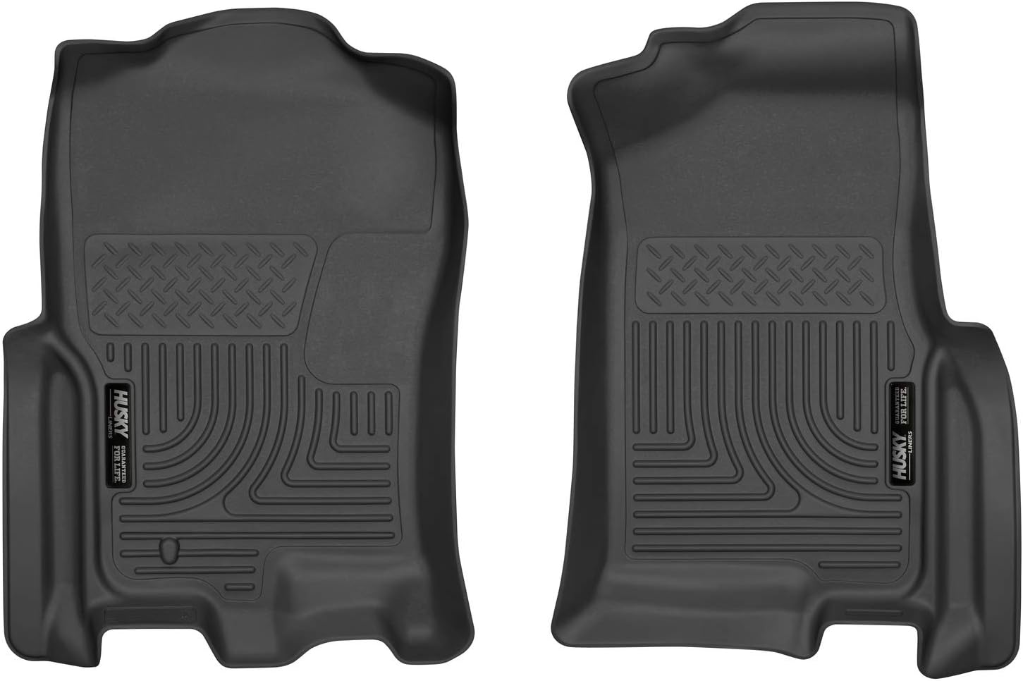 Husky Liners Weatherbeater Series | Front Floor Liners - Black | 18391 | Fits 2007-2010 Ford Expedition/ Lincoln Navigator 2 Pcs Pack of 2