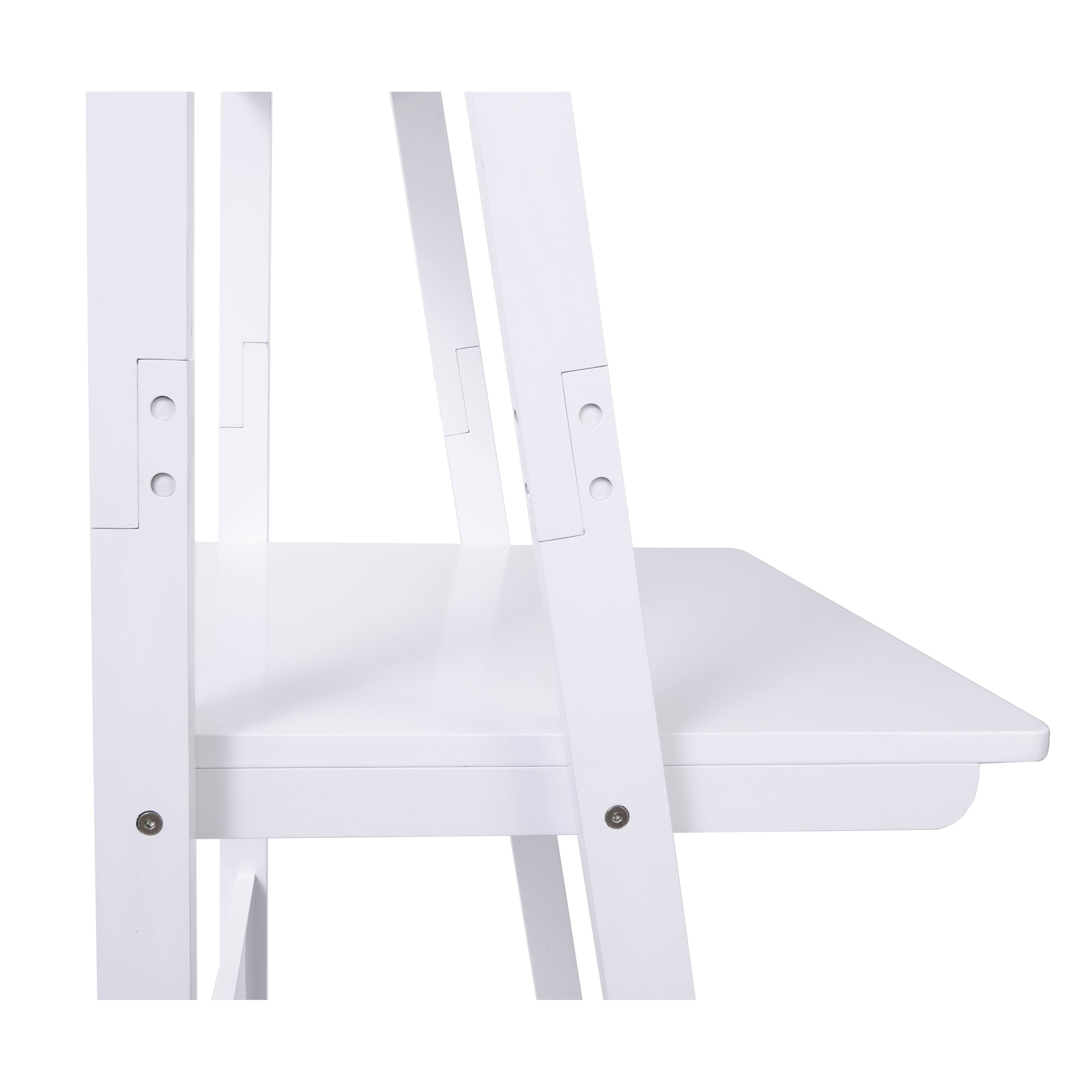 kieragrace Providence Hart Floor Shelf and Desk - White