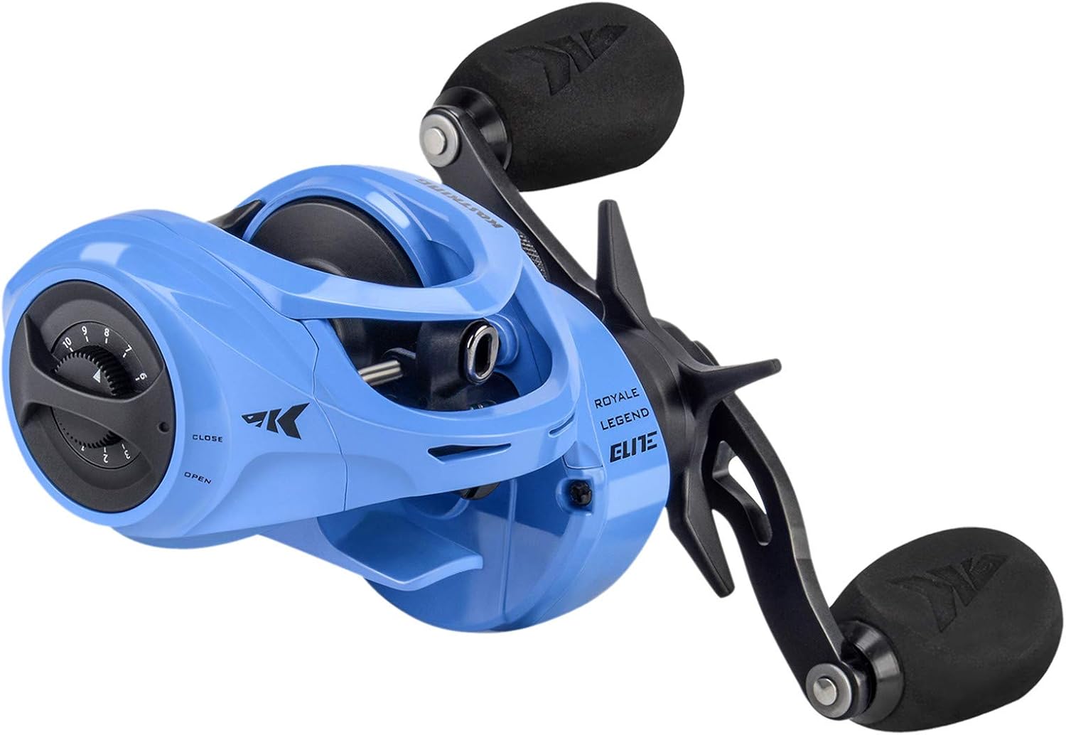 KastKing Royale Legend Baitcasting Reels - Elite Series Fishing Reel, Palm Perfect Compact Design, Ergo-Twist Opening, Swing Wing Side Cover, 4 Coded Gear Ratios, 11+1 BB, Magnetic Braking System.