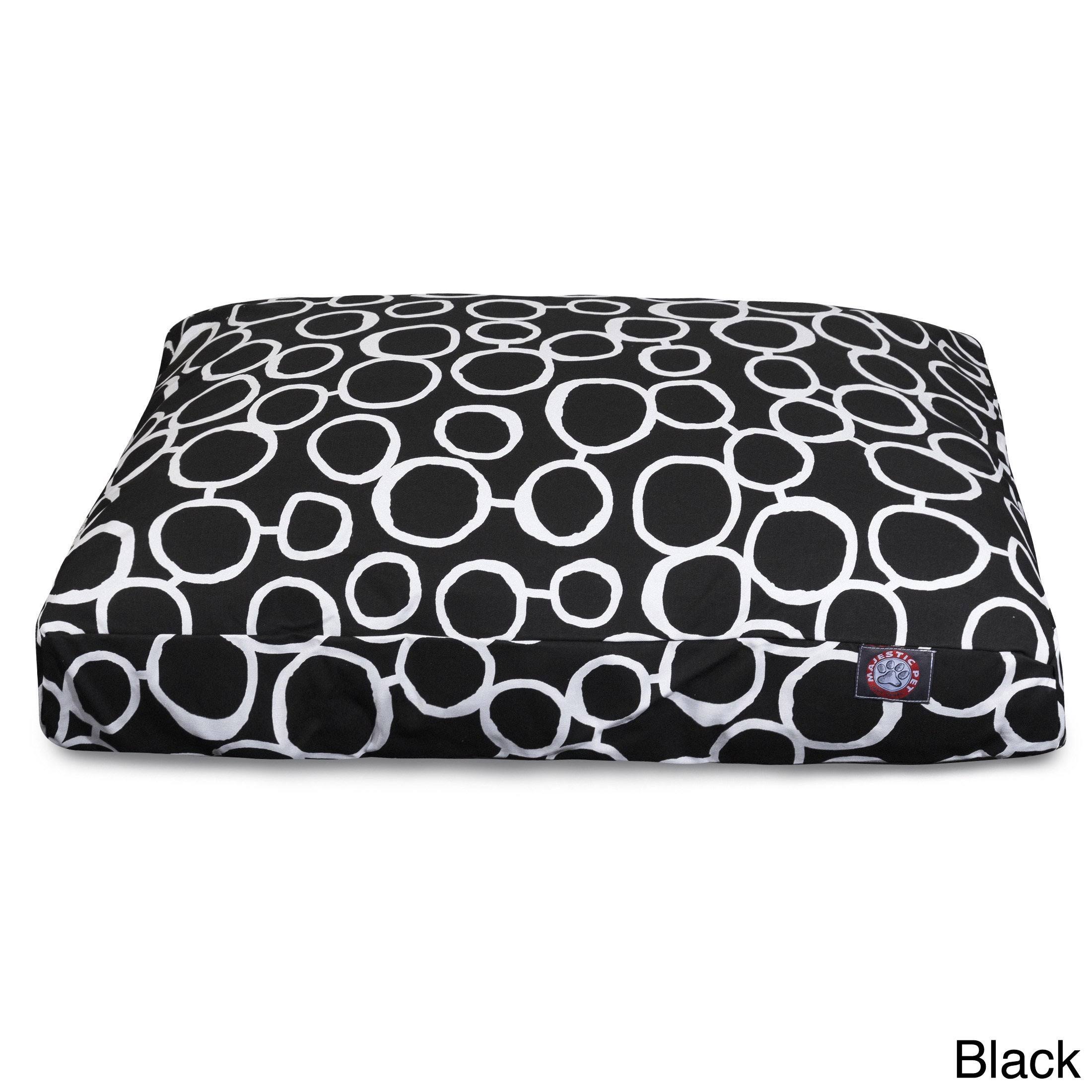 Majestic Pet Fusion Medium Rectangle Dog Bed, Black