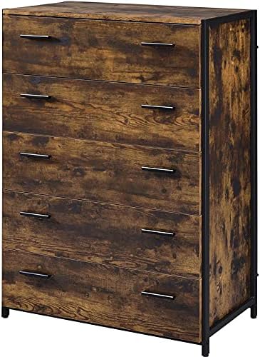 Acme Juvanth Chest in Rustic Oak & Black Finish