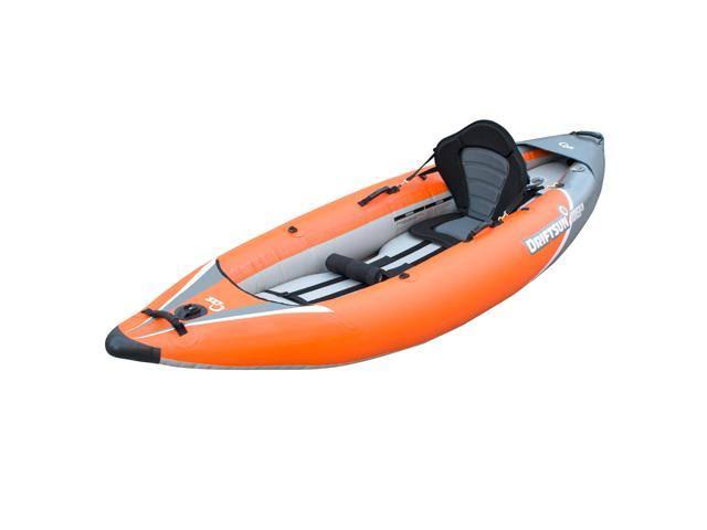 Driftsun Rover 120 Inflatable White-Water Kayak with High Pressure Floor and Eva Padded Seats, Includes Action Cam Mount.