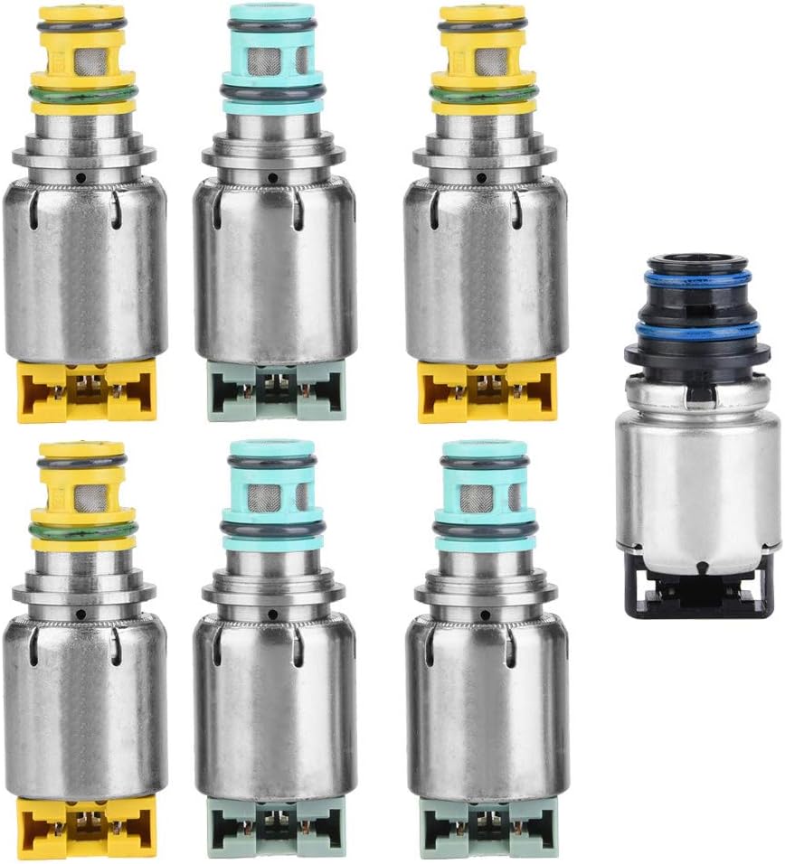 Transmission Solenoids Kits, 7Pcs Transmission Shift Solenoid Kit Electromagnet Set for Cruze LaCrosse Malibu 6T45E 6T40