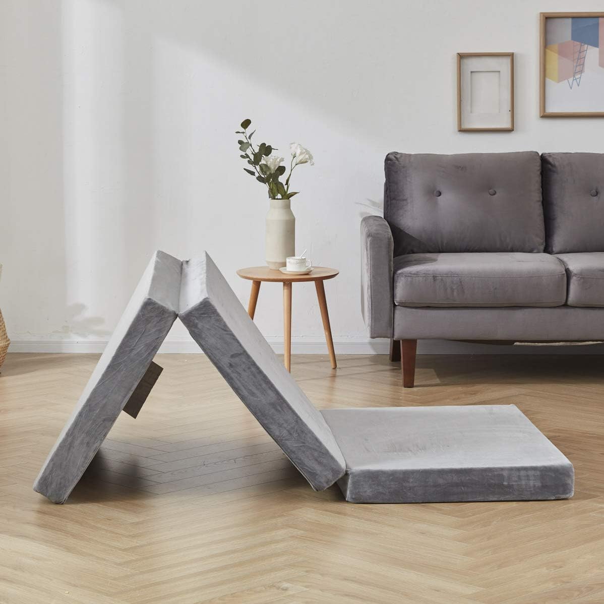 SINWEEK Tri Folding Mattress Foam Topper 4