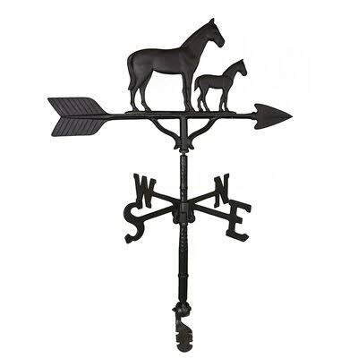Darlenatta Mare and Colt Weathervane August Grove Color: Black