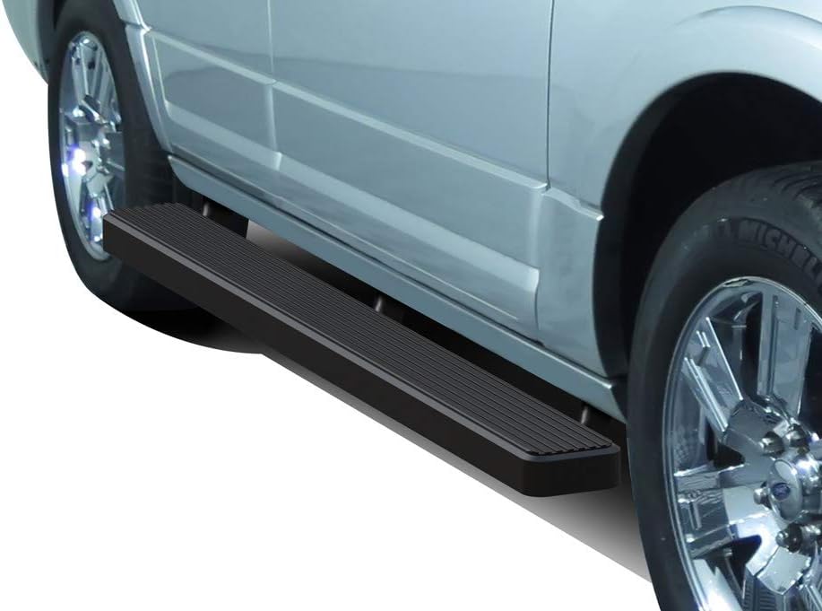 APS iBoard Running Boards (Nerf Bars Side Steps Step Bars) Compatible with Ford Expedition 2003-2017 (Exclude EL Model) (Not Fit Funkmaster Flex Edition) (Black Powder Coated 5in)