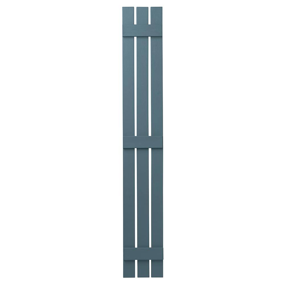 Plygem Shutters and Accents VIN301271 Blu 3 Open Board and Batten SHUTTER, Coastal Blue