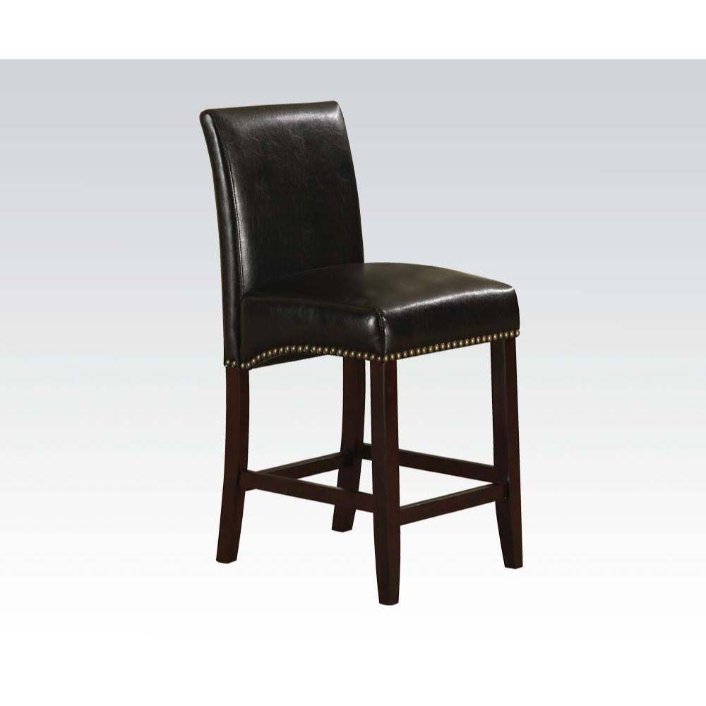 Acme Furniture Jakki Black Counter Height Chair Set of 2