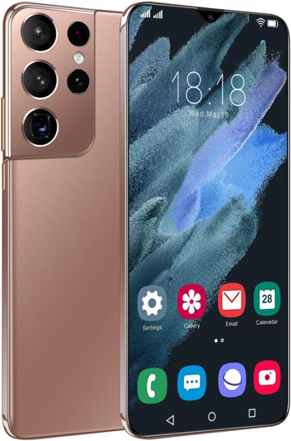 Unlocked Smartphones, Ultra Android 10.0 Smart Phone HD Full Screen Phone, Dual SIM Unlocked Cell Phone, 2+32GB RAM 7.0inch Water Drop Screen Touch Screen Mobile Cell Phone (Black) Pack of 2