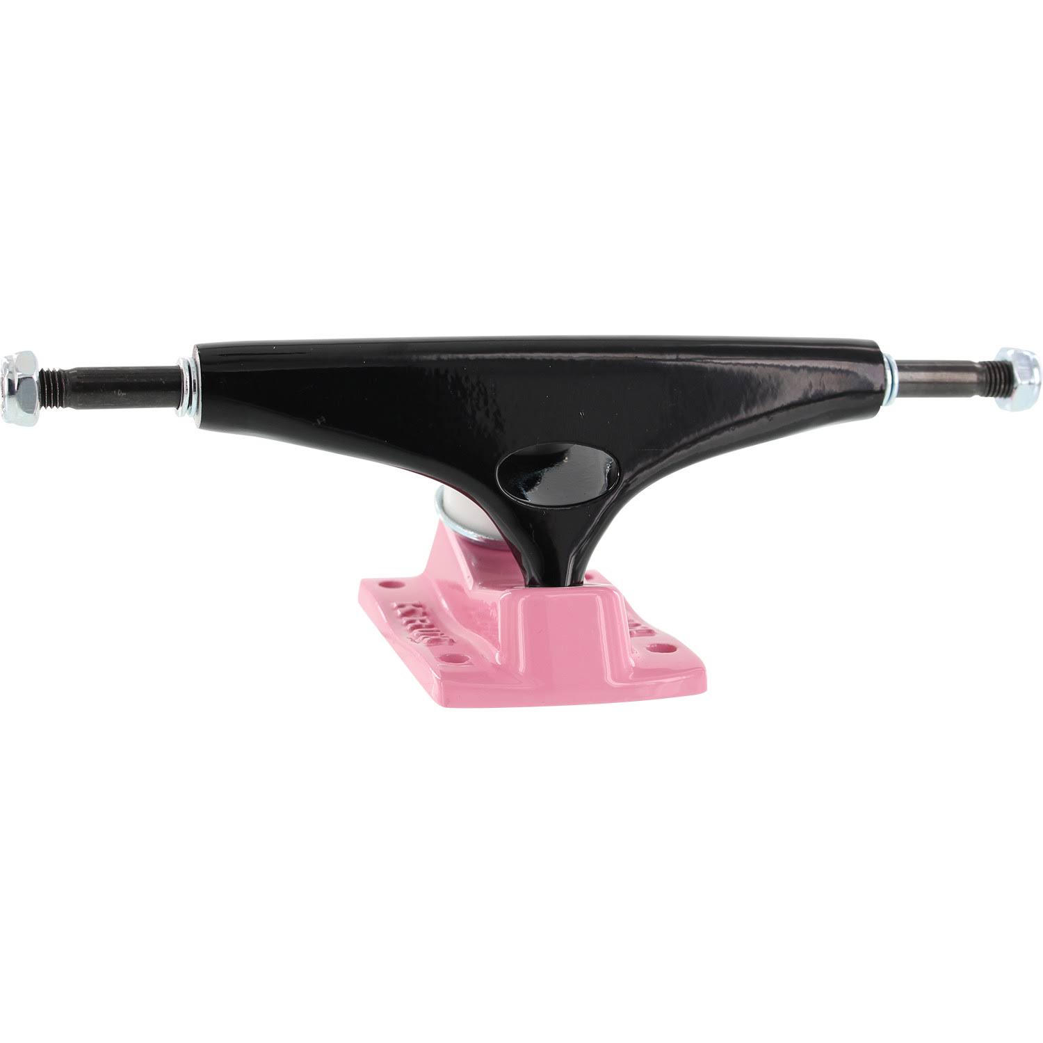 Krux Trucks Standard Black / Pink Skateboard Trucks - 5.0x22 Hanger 7.6x22 Axle (Set of 2)