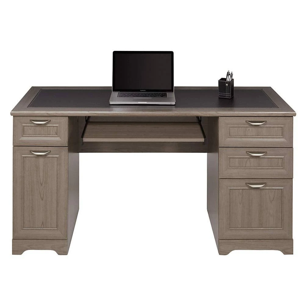 Realspace Magellan 59x22W Managers Desk, Gray