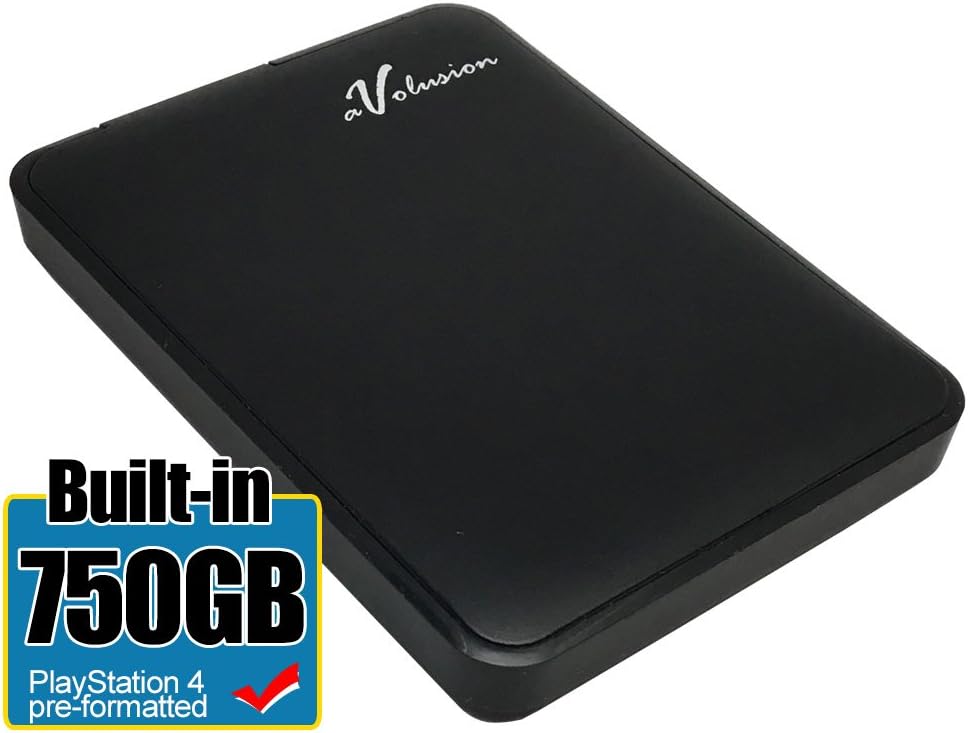 Avolusion 750GB USB 3.0 Portable External PS4 Hard Drive (PS4 Pre-Formatted) HD250U3-Z1 - w/2 Year Warranty Pack of 2