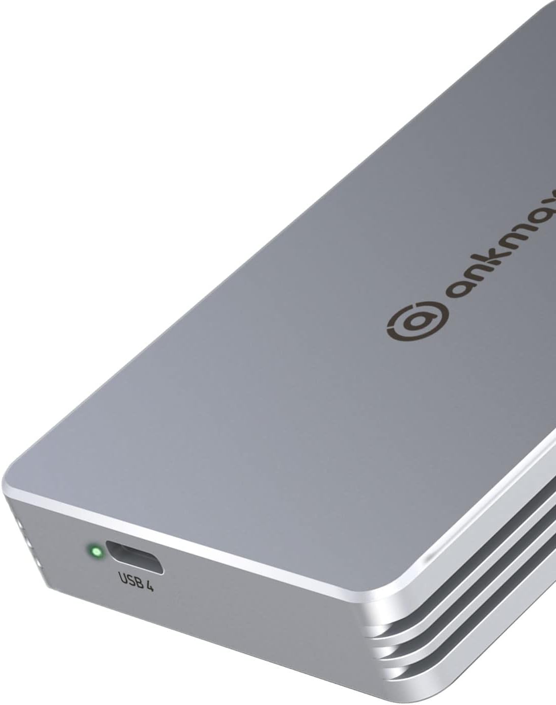 Ankmax USB4 SSD Enclosure for NVMe M.2 SSD, UC4M2 USB4.0 Type-C 40Gbps Interface Compatible with Thunderbolt 3/4 USB3.1/3.0, Tool-Free Aluminum External Hard Drive Enclosure