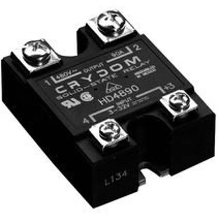 Crydom HA4890 RELAY; SSR; Zero-Switching; SPST-NO; Cur-Rtg 90A; Ctrl-V 90-280AC; Vol-Rtg 48-530ac