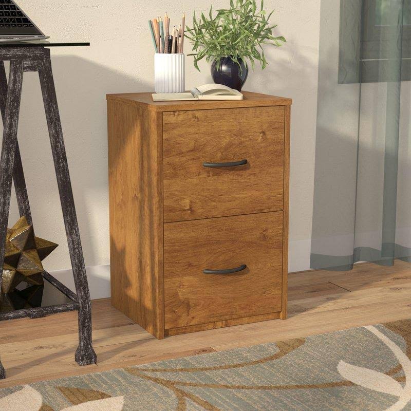 Ameriwood Home Core 2 Drawer File Cabinet Black Oak