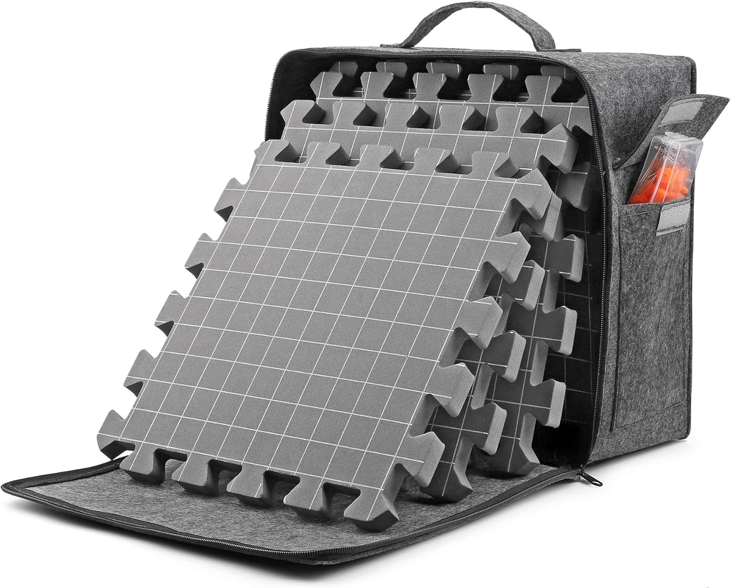 Blocking Mats for Knitting - Extra Thick&nbsp;Blocking Boards for Wet and Steam Includes Grids for Crochet Projects or Needlepoint, Knitting Mats with&nbsp;100 T-pins and Non-Oven Storage Bag [9-Pack],