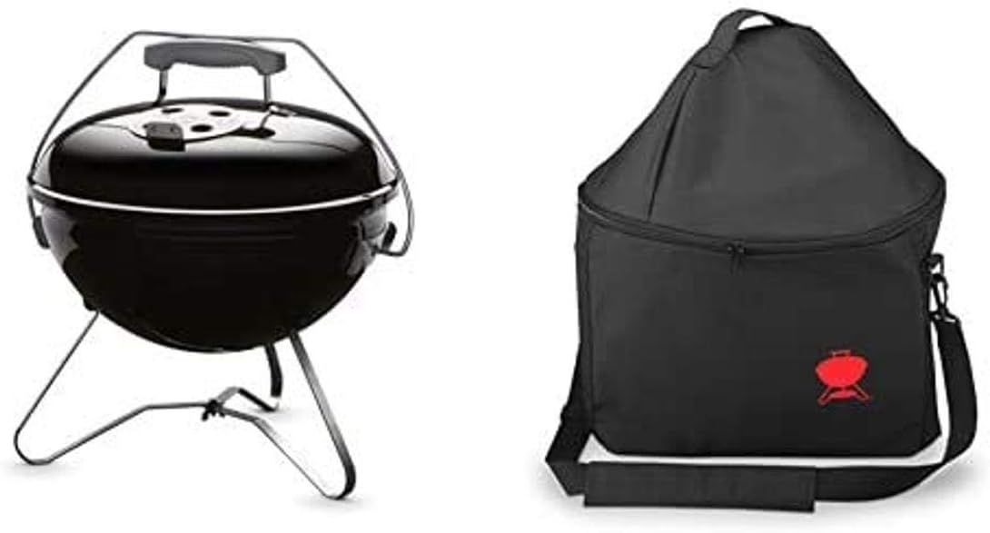 Weber 40020 Smokey Joe Premium 14-Inch Portable Grill , Black Pack of 2