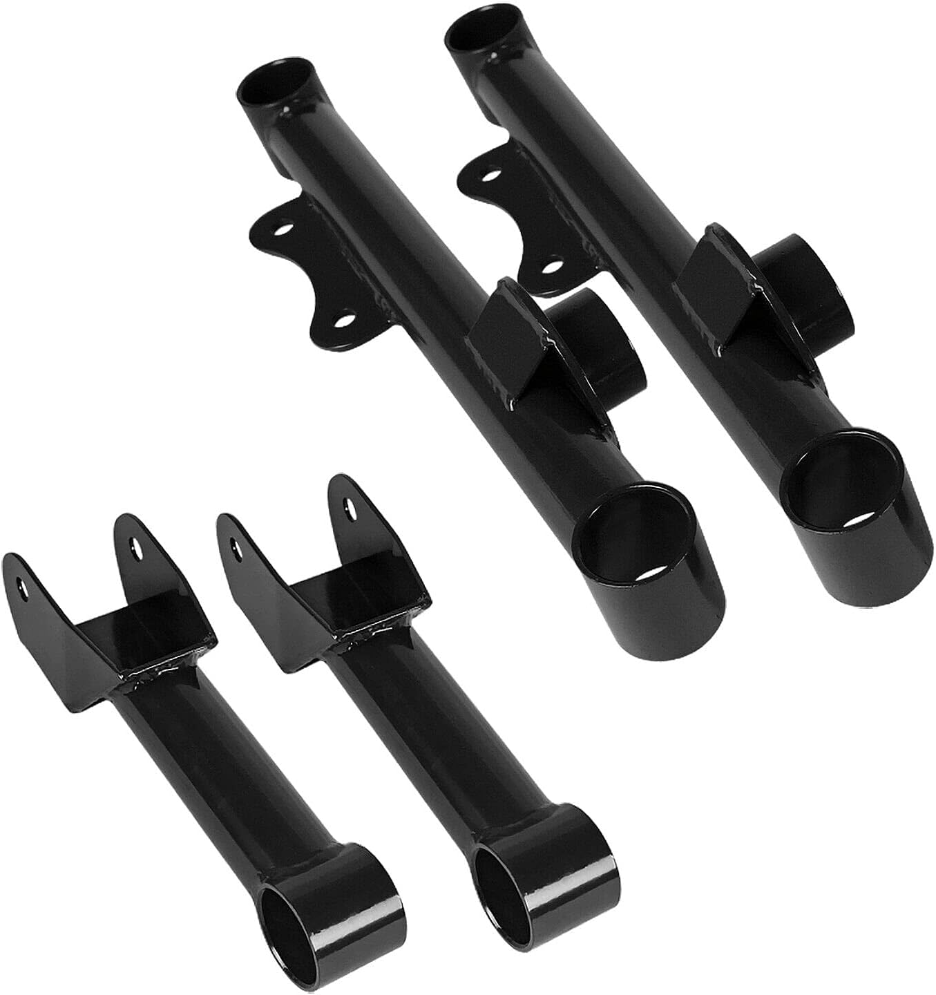 Instyleparts Rear Upper and Lower Control Arm Kit - Made For And Compatible With 1979-2004 Mustangs Black Tubular