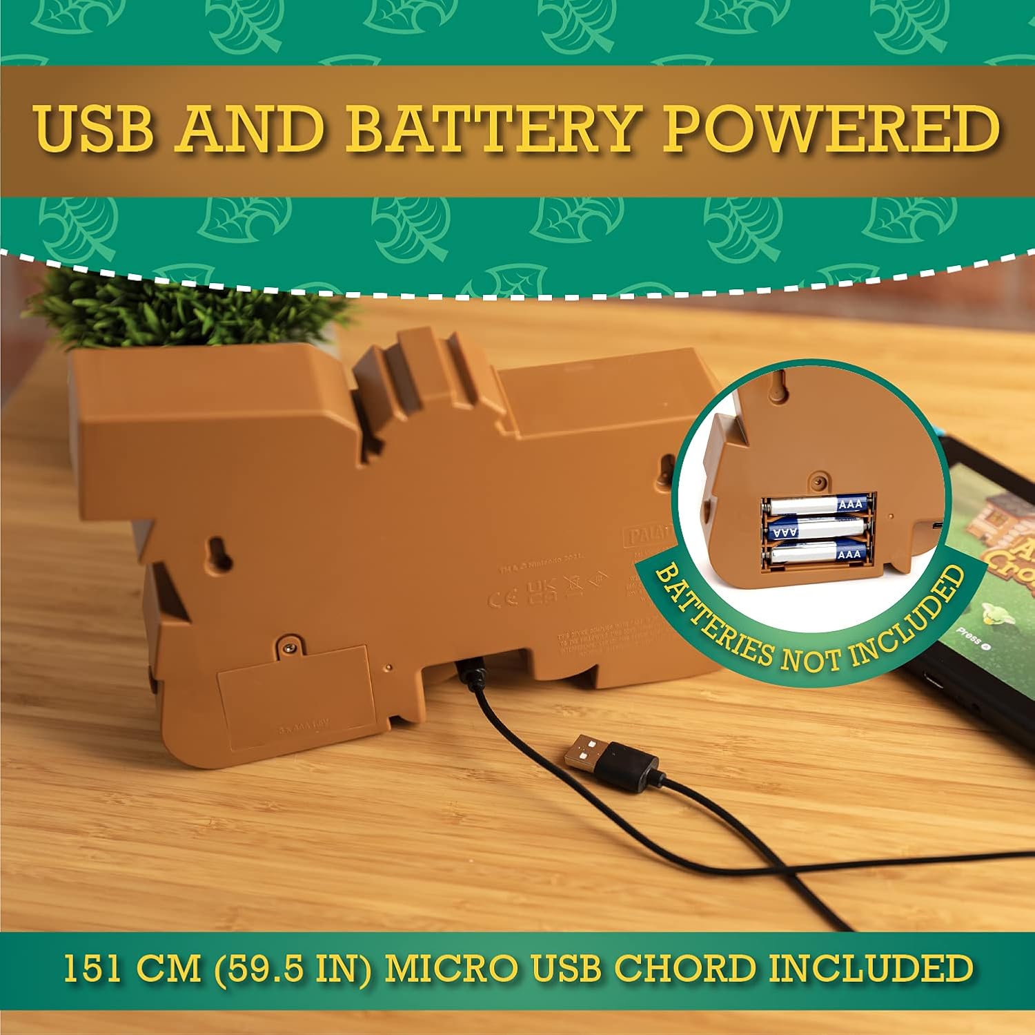 Paladone Animal Crossing Logo Light with Two Light Modes, Officially Licensed Merchandise Pack of 2