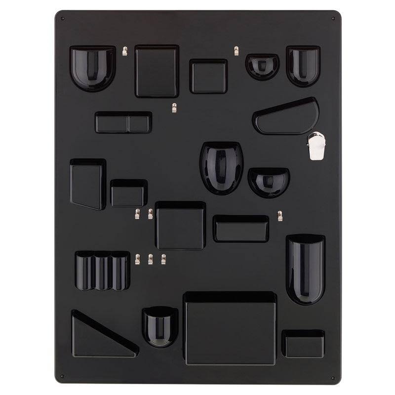 Vitra Uten Silo, Accessories Wall Organizer, Black Large 34x22 x 26x22