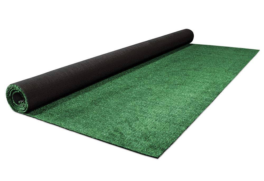 House Home u0026 More Outdoor Artificial Turf with Marine Backing &ndash; Garden Green 6 Feet x 20 Feet &ndash; Spectrum Series .25 inch Pil