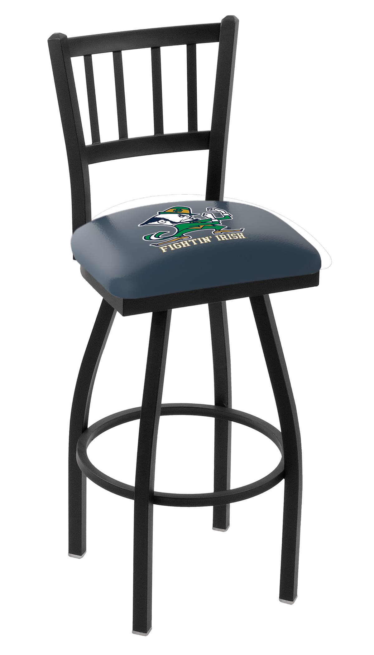Notre Dame Fighting Irish HBS Leprechaun Jail Back Bar Stool Seat Chair (25x22)