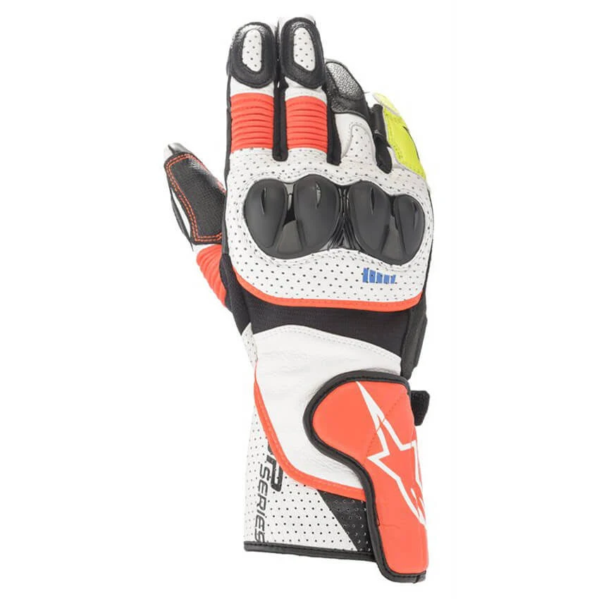 Alpinestars SP-2 V3 Gloves White Red Fluo Black M
