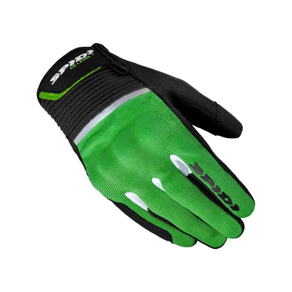 Spidi Flash CE Gloves 3XL Black-kawasaki Green
