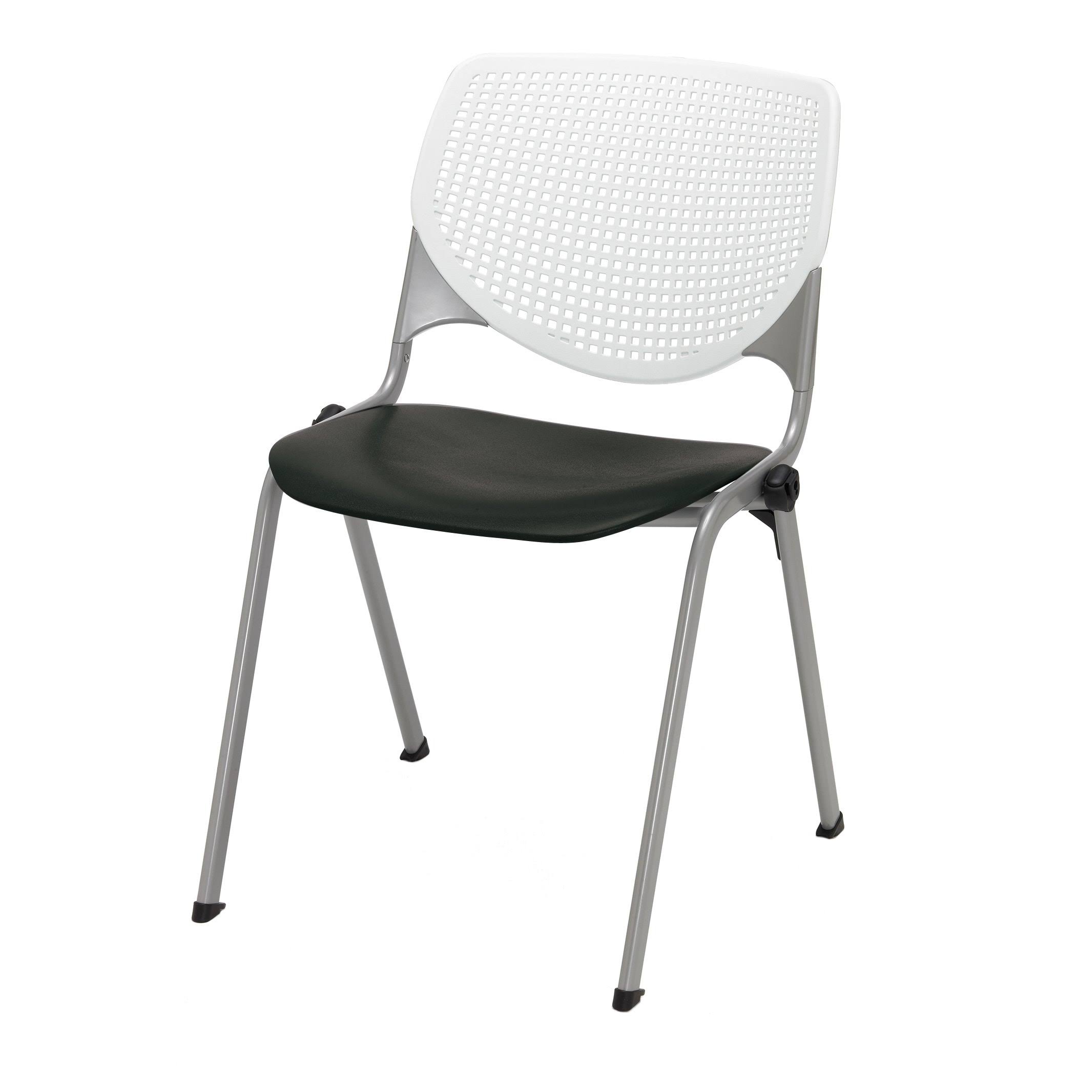 KFI Kool Stack Chair - Peri Blue Back - White Seat