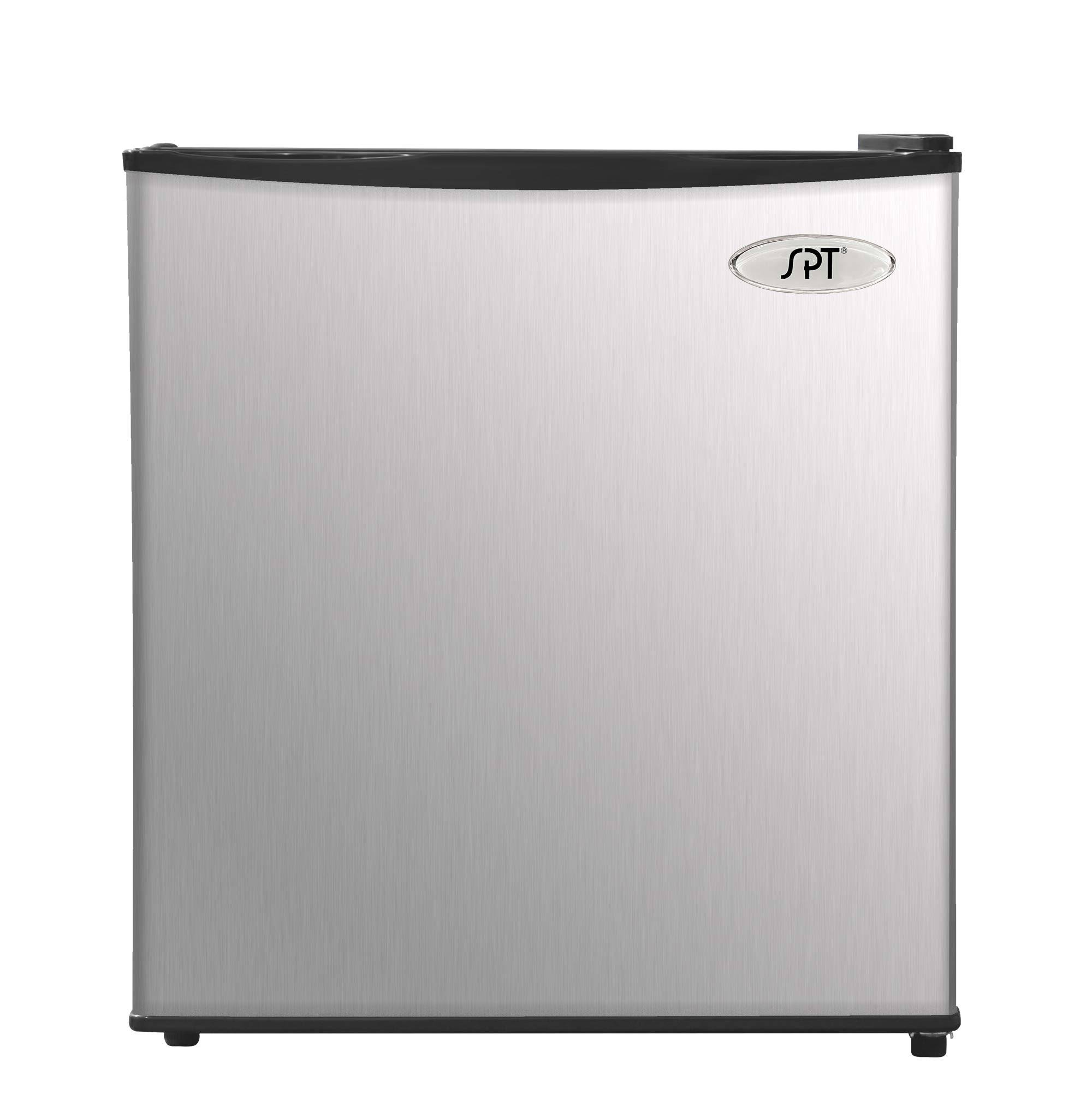 SPT RF-172SS 1.72 Cu ft. Compact Refrigerator Stainless Steel u0026 Black