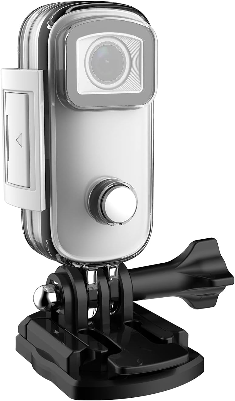 SJCAM C100+ Small Action Camera 4K30FPS and 1.6hrs Video Recording Waterproof Stabilization,Live Streaming, Webcam, Weighs 1 oz for Travel, Sports, Vlog (White) Pack of 2