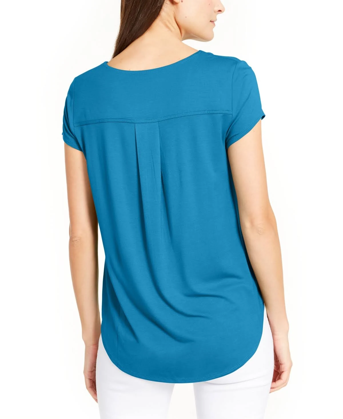 Alfani V-Neck Knit Top, Created for Macy&s - Deep Black