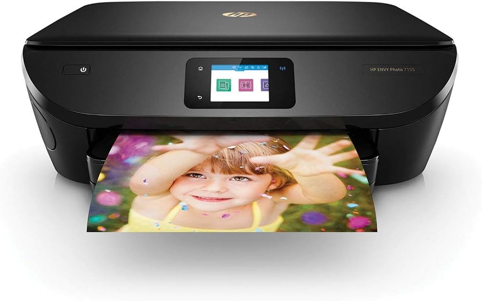 HP Envy Photo 7155 All-in-One Printer with WiFi and Mobile Printing (Renewed) Pack of 2