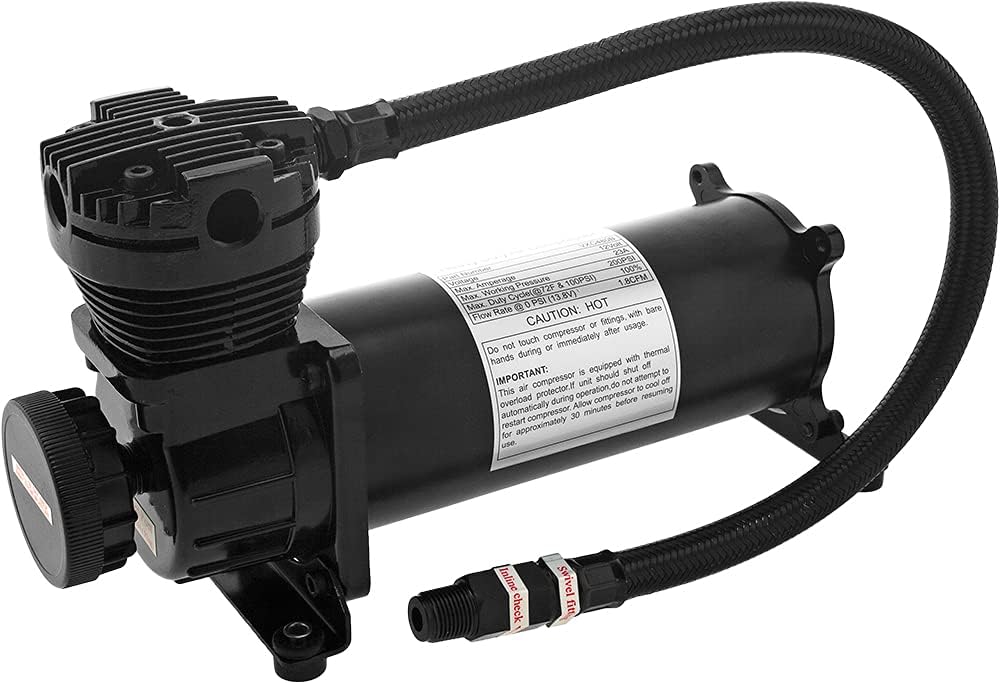 Vixen Air 200 PSI Heavy Duty Suspension/Air Ride/Bag/Train Horn Air Compressor/Pump with 3/8