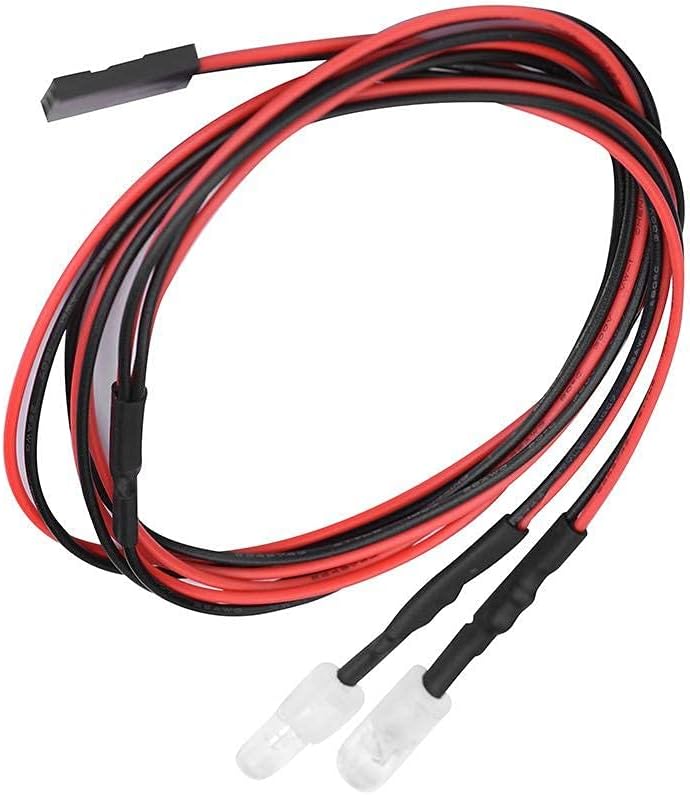 RC LED Light Kits, 2PCS 5mm Headlights RC Accessory LED Lights for 1/10 Model Drift Car Vehicle(10# Colors Light)