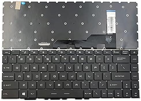 GAOCHENG Laptop US RGB Backlit Keyboard for MSI GS66 P66 MS-1541 MS-16V1 GE66 Raider 10SF 10SFS 10SGS GS66 Stealth 10SD 10SE Modern14 English US