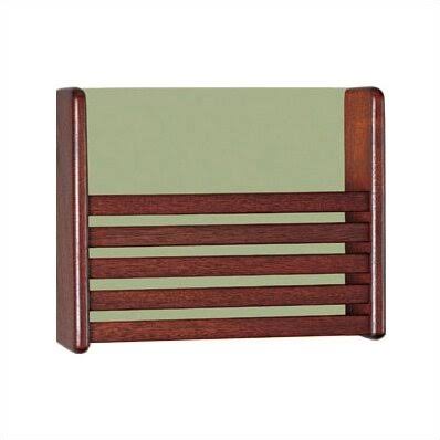 Peter Pepper 1 Pocket Magazine Rack with Front Slats Wood Finish: Oak, Back Panel Color: Soft White