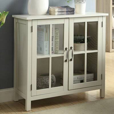 Digby 2 Door Accent Cabinet Alcott Hill Color: White