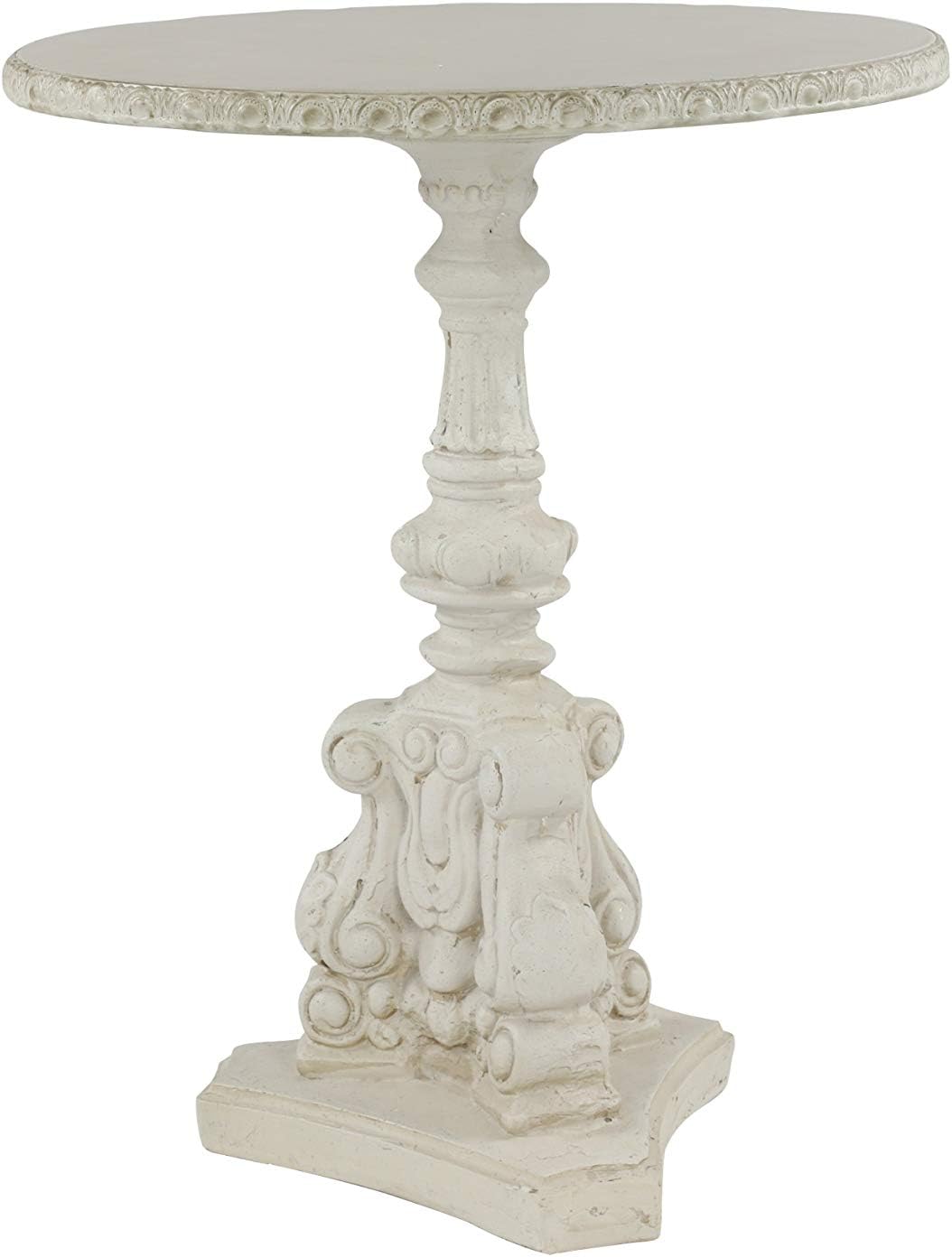 Deco 79 Accent Table, Large, White