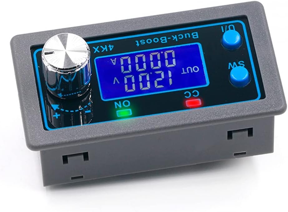 DC DC Buck Boost Converter Variable Voltage Regulator CC CV 0.5-30V 4A 5V 6V 12V 24V Power Module Adjustable Voltage Regulated Laboratory Power Supply Pack of 2