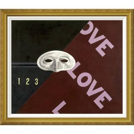 Global Gallery &Love, Love, Love& by Charles Demuth Framed Graphic Art, Black
