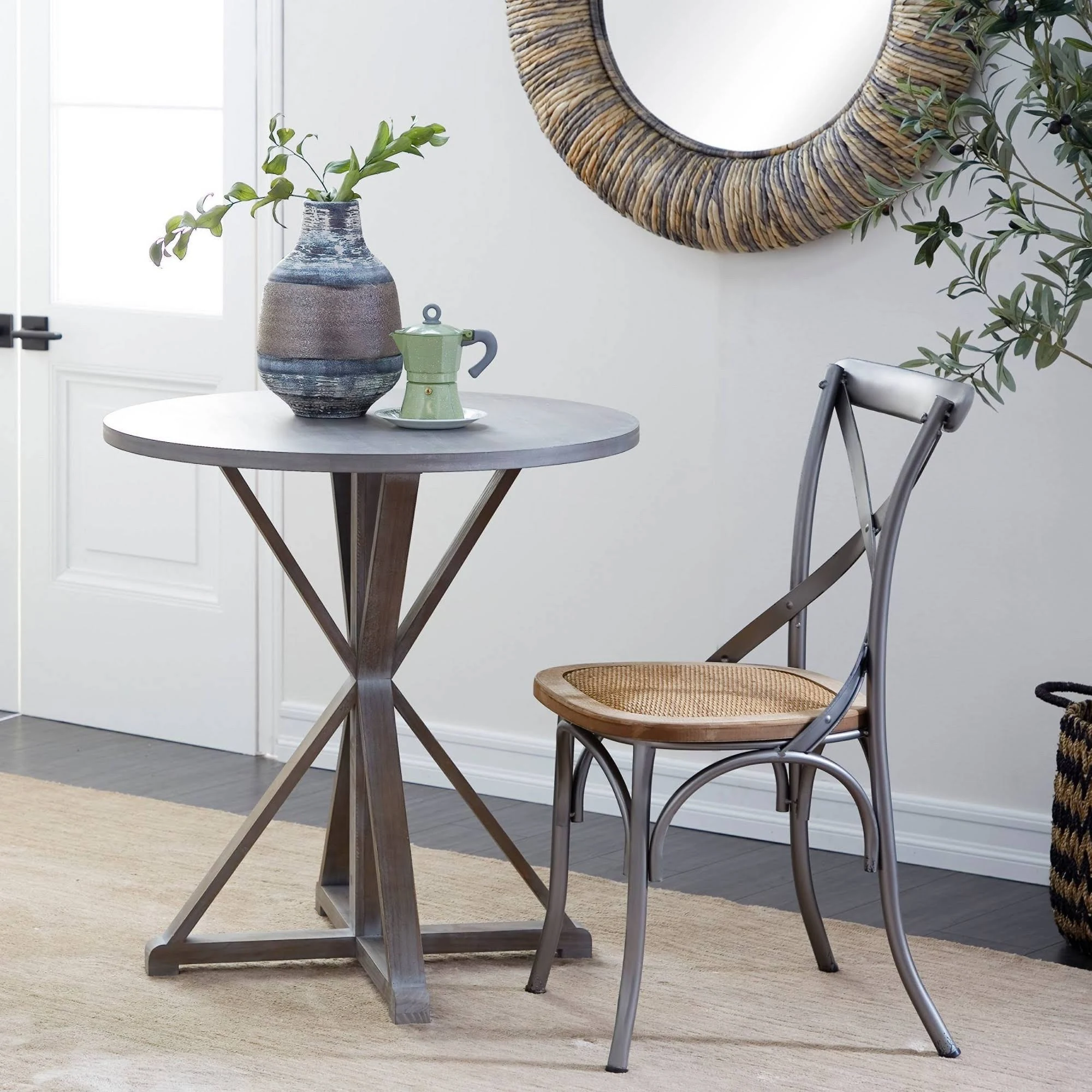 Monroe Lane Brown Wood Farmhouse Accent Table - Brown