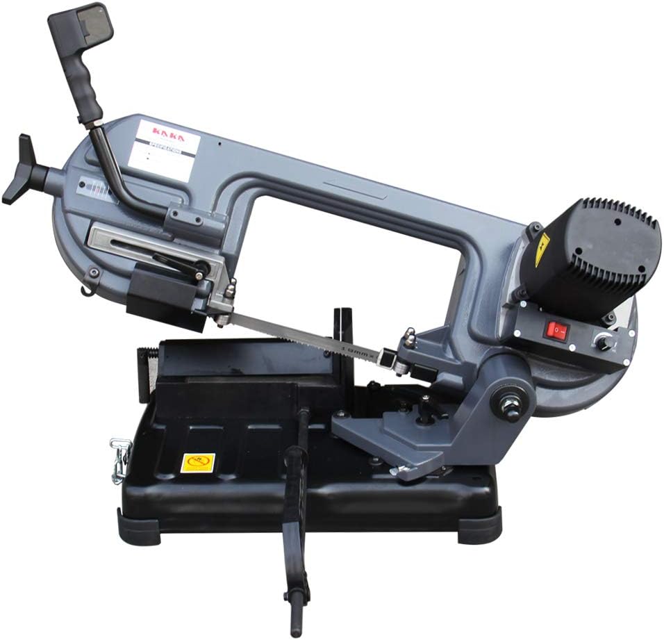 KAKA Industrial Metal Cutting Band Saw,Solid Design Metal Bandsaw, Horizontal Bandsaw, High Precision Metal Band Saw, Build-In Safety Settings, Space Saver Metal Cutting Band Saw (BS-150)